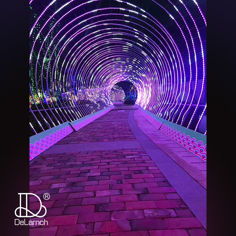 led时光隧道灯景区公园广场走廊商业街大型灯光节造型灯户外装饰